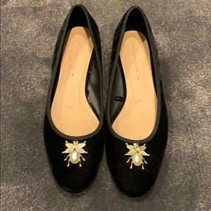 Velvet Ballet Flats